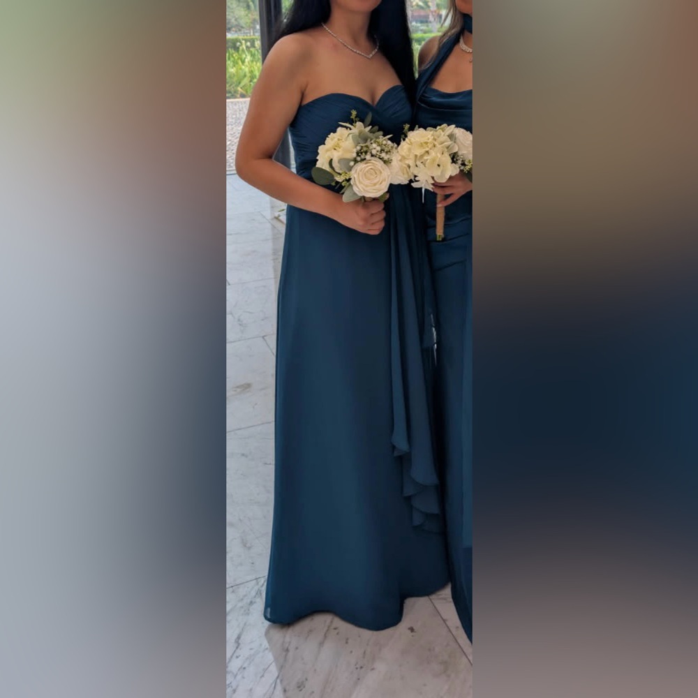 Azazie Bridesmaid Dress - Ink Blue / Prom Dress